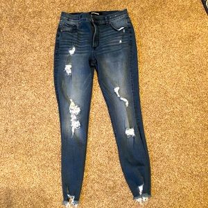 Express ankle high rise jeans